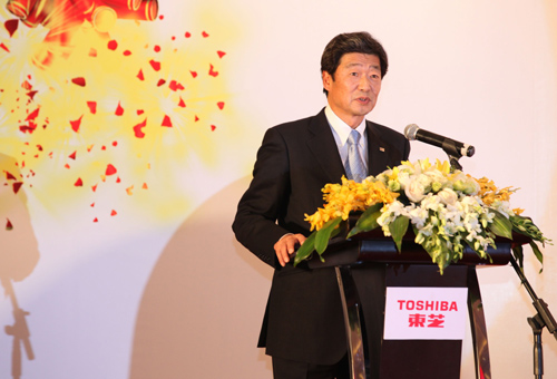 株式會社東芝執行役常務中國總代表  東芝（中國）有限公司董事長田中孝明現場致辭