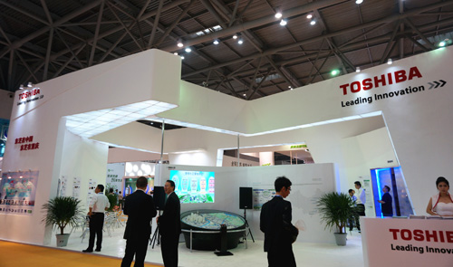 東芝重慶展會(huì)展臺(tái)整體全貌