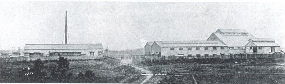 1908年左右鐵路川崎站和新工廠附近的情形