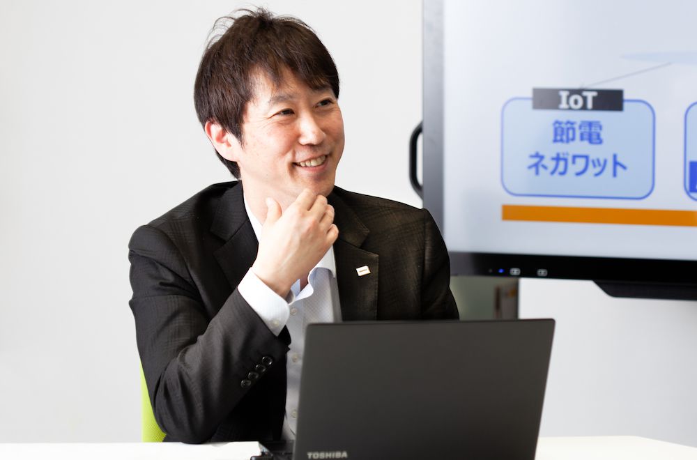東芝能源系統(tǒng)株式會(huì)社  Grid Aggregation事業(yè)部能源物聯(lián)網(wǎng)推進(jìn)部 部長(zhǎng) 新貝英己 